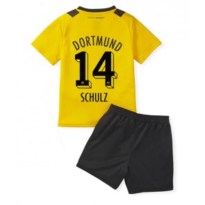 Borussia Dortmund Nico Schulz #14 Hjemmedraktsett Barn 2022-23 Kortermet (+ Korte bukser)